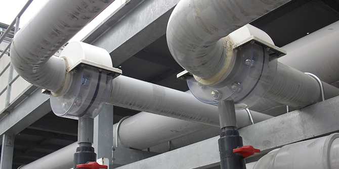 Double piping joints